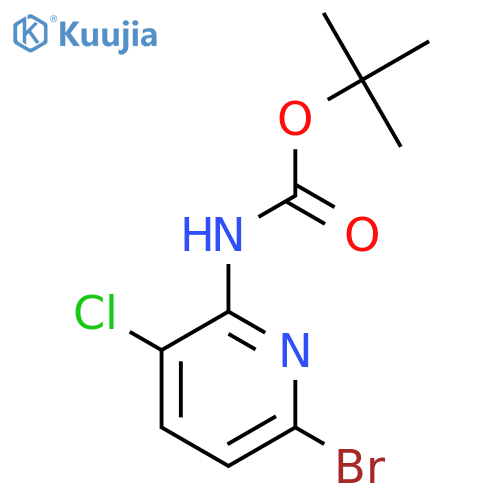 tert-Butyl (6-bromo-3-chloropyridin-2-yl)carbamate structure