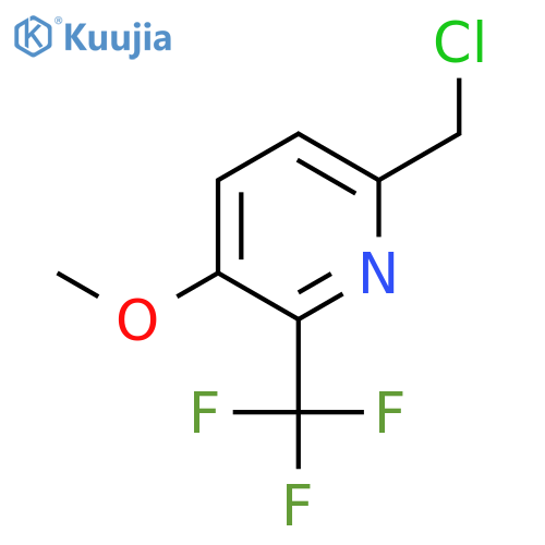 6-Chloromethyl-3-methoxy-2-(trifluoromethyl)pyridine structure