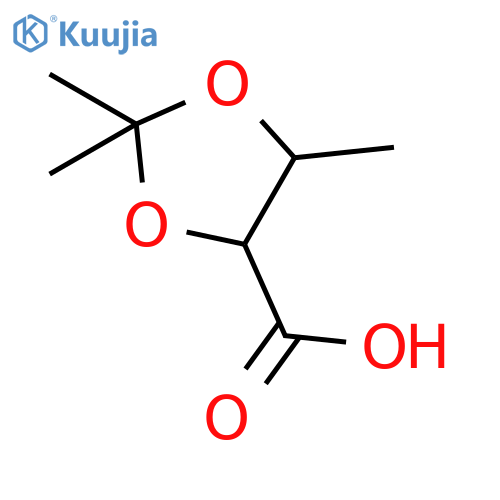 1,3-Dioxolane-4-carboxylicacid, 2,2,5-trimethyl-, (4S-cis)- (9CI) structure