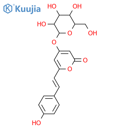 Yangonin; Di-O-de-Me, 4-O-β-D-glucopyranoside structure