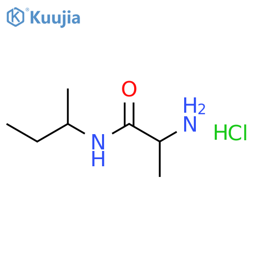 2-Amino-N-(sec-butyl)propanamide hydrochloride structure