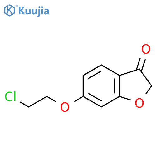 6-(2-chloroethoxy)benzofuran-3(2H)-one structure
