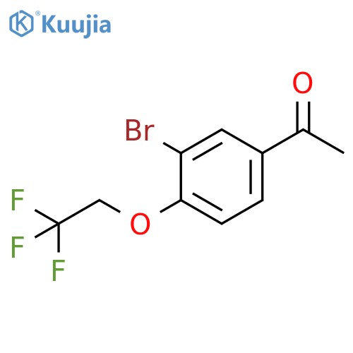 1-[3-Bromo-4-(2,2,2-trifluoroethoxy)-phenyl]-ethanone structure