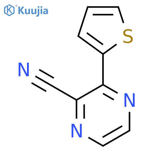 3-(Thiophen-2-yl)pyrazine-2-carbonitrile structure