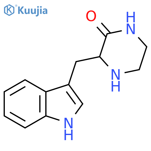(3R)-3-(1H-indol-3-yl)methylpiperazin-2-one structure