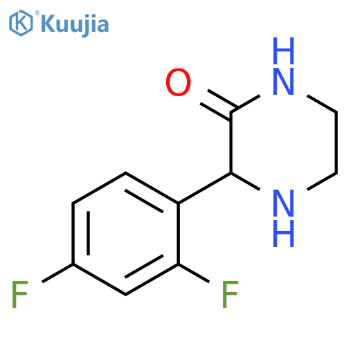 2-Piperazinone, 3-(2,4-difluorophenyl)- structure