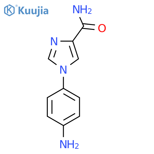 1-(4-Amino-phenyl)-1H-imidazole-4-carboxylic acid amide structure