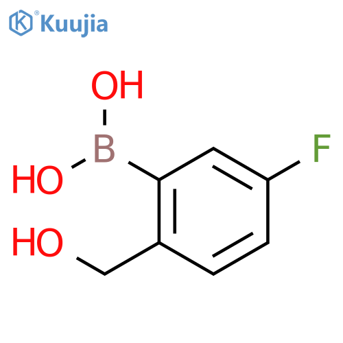 5-Fluoro-2-(hydroxymethyl)phenylboronic Acid structure