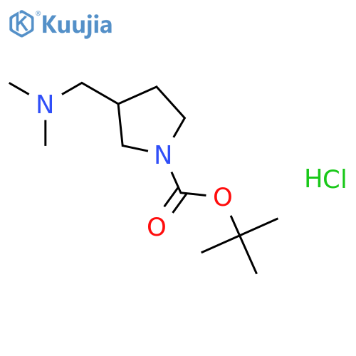 3-(S) tert-Butyl 3-(N,N-Dimethylaminomethyl)pyrrolidine Carbamate Hydrochloride structure