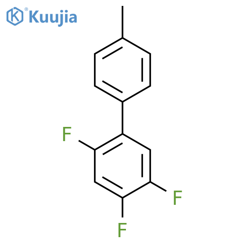 2,4,5-Trifluoro-4'-methyl-1,1'-biphenyl structure