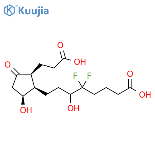 (7α,11)-Dihydroxy-5-keto-12,12-difluorotetranorprosta-1,16-dioic Acid structure