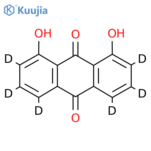 1,8-Dihydroxyanthraquinone-d6 structure