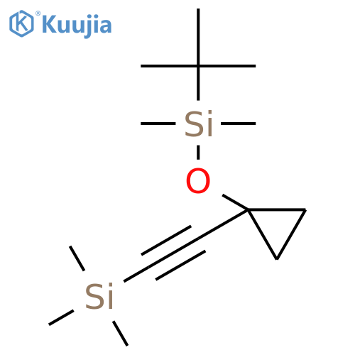 1-(tert-Butyldimethylsilyloxy)-1-(2’-trimethylsilyl)ethynylcyclopropane structure