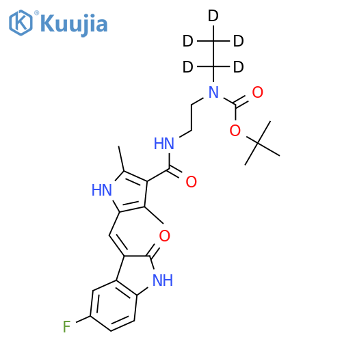 N-Boc-N-desethyl Sunitinib-d5 structure