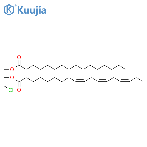 rac-1-Palmitoyl-2-linolenoyl-3-chloropropanediol-d5 structure