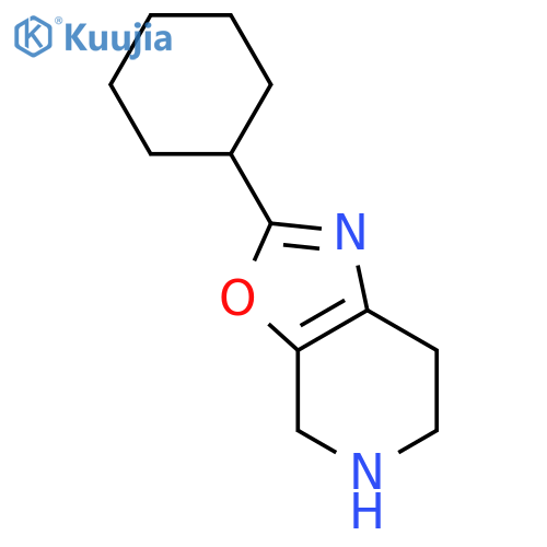 2-Cyclohexyl-4,5,6,7-tetrahydrooxazolo[5,4-c]pyridine structure