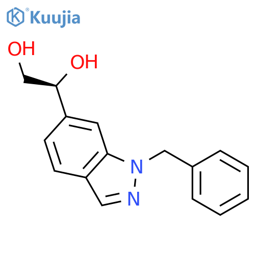 (S)-1-(1-Benzyl-1H-indazol-6-yl)ethane-1,2-diol structure