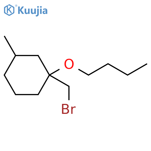 1-(bromomethyl)-1-butoxy-3-methylcyclohexane structure