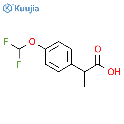 2-4-(difluoromethoxy)phenylpropanoic acid structure