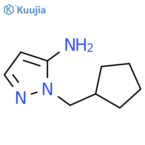 1-(cyclopentylmethyl)-1H-pyrazol-5-amine structure