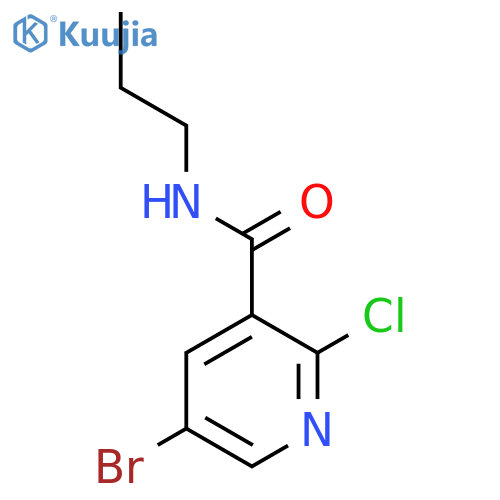 5-Bromo-2-chloro-N-propylnicotinamide structure