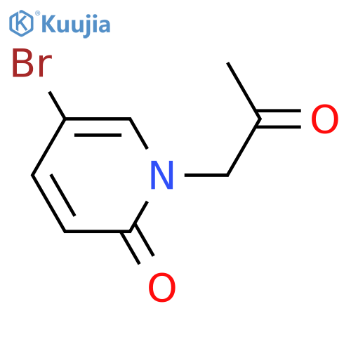5-bromo-1-(2-oxopropyl)-1,2-dihydropyridin-2-one structure