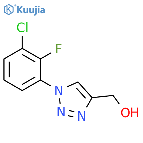 [1-(3-chloro-2-fluorophenyl)-1H-1,2,3-triazol-4-yl]methanol structure