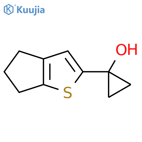 1-{4H,5H,6H-cyclopentabthiophen-2-yl}cyclopropan-1-ol structure
