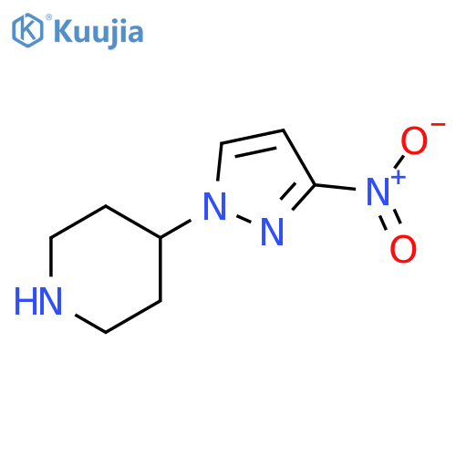 4-(3-nitro-1H-pyrazol-1-yl)piperidine structure