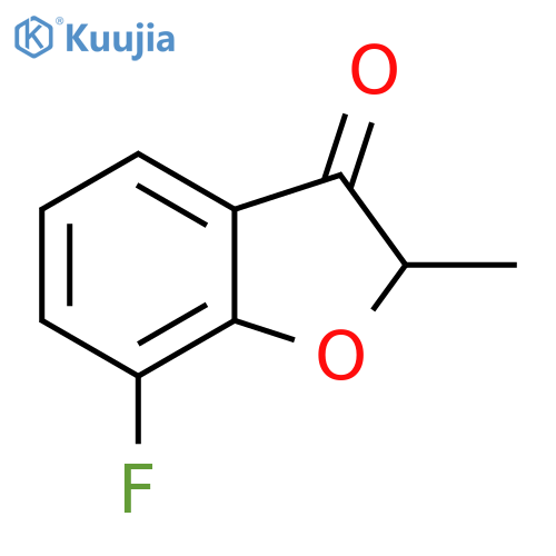7-fluoro-2-methyl-2,3-dihydro-1-benzofuran-3-one structure