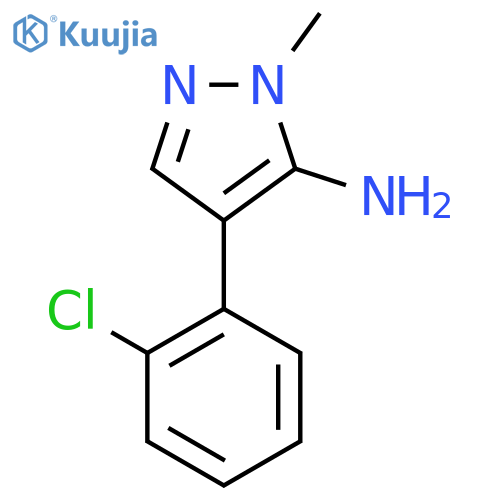 4-(2-Chlorophenyl)-1-methyl-1h-pyrazol-5-amine structure