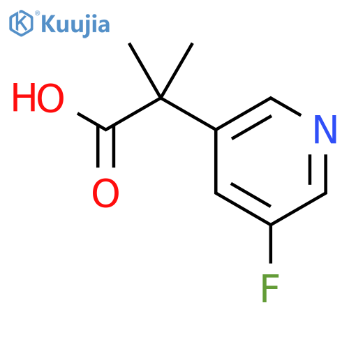 2-(5-fluoropyridin-3-yl)-2-methylpropanoic acid structure