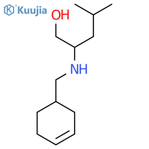 2-{(cyclohex-3-en-1-yl)methylamino}-4-methylpentan-1-ol structure