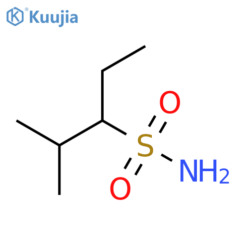 2-methylpentane-3-sulfonamide structure
