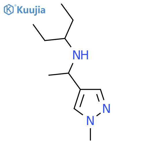 1-(1-methyl-1H-pyrazol-4-yl)ethyl(pentan-3-yl)amine structure