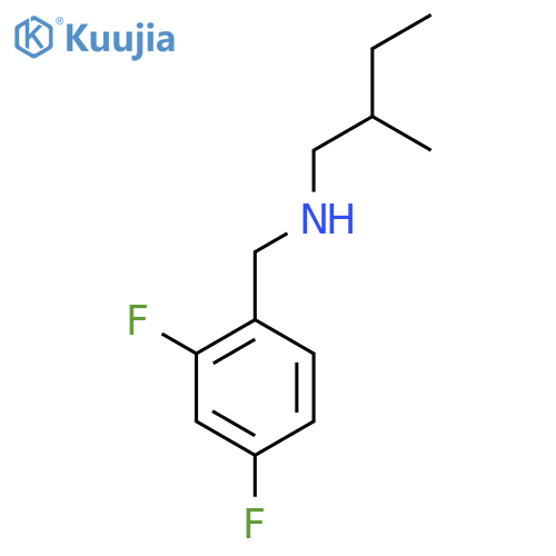 (2,4-difluorophenyl)methyl(2-methylbutyl)amine structure