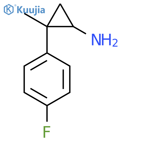 2-(4-Fluorophenyl)-2-methylcyclopropan-1-amine structure