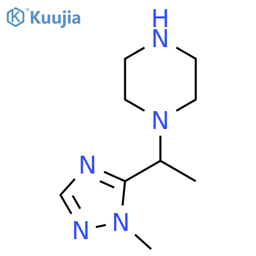 1-1-(1-methyl-1H-1,2,4-triazol-5-yl)ethylpiperazine structure