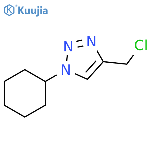 4-(chloromethyl)-1-cyclohexyl-1H-1,2,3-triazole structure