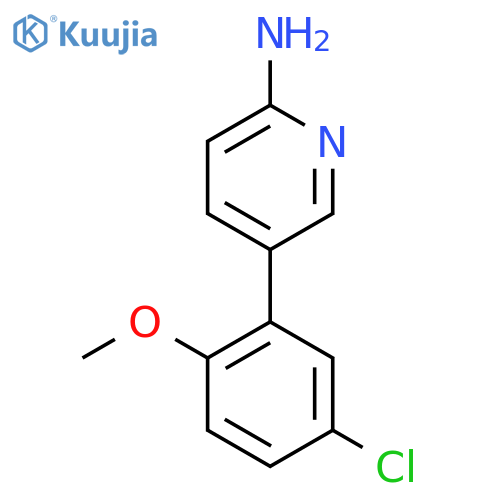 5-(5-Chloro-2-methoxyphenyl)pyridin-2-amine structure
