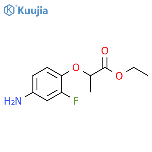 Propanoic acid, 2-(4-amino-2-fluorophenoxy)-, ethyl ester structure