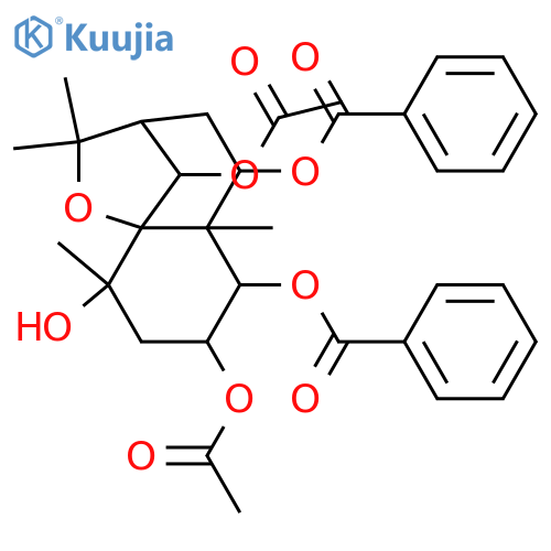 1,2,4,6,9-Pentahydroxydihydro-β-agarofuran; (1α,2β,4β,6β,9β)-form, 1,9-Dibenzoyl, 2,6-di-Ac structure
