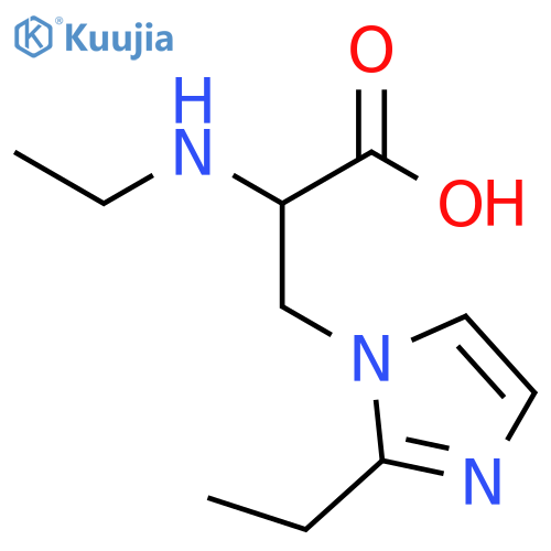 3-(2-ethyl-1H-imidazol-1-yl)-2-(ethylamino)propanoic acid structure