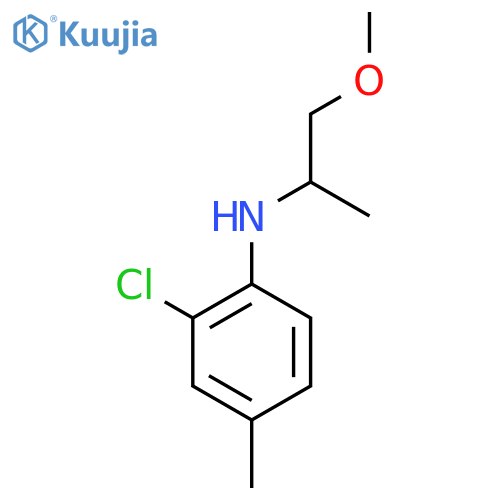 2-chloro-N-(1-methoxypropan-2-yl)-4-methylaniline structure