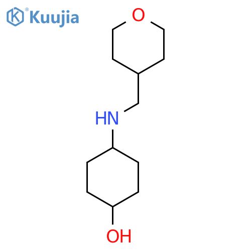 4-{[(oxan-4-yl)methyl]amino}cyclohexan-1-ol structure