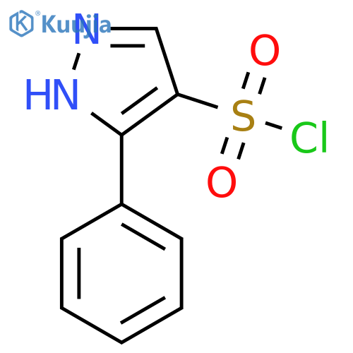 3-Phenyl-1h-pyrazole-4-sulfonyl chloride structure