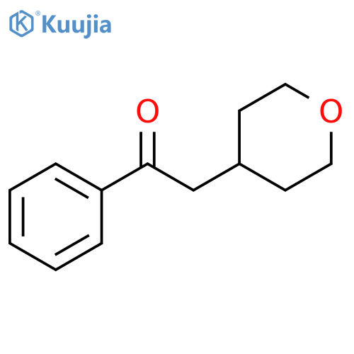 2-(oxan-4-yl)-1-phenylethan-1-one structure