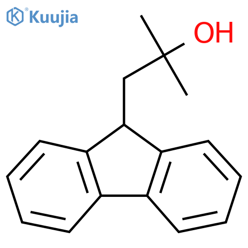 1-(9H-fluoren-9-yl)-2-methylpropan-2-ol structure