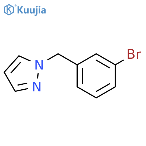 1-(3-bromophenyl)methyl-1H-pyrazole structure