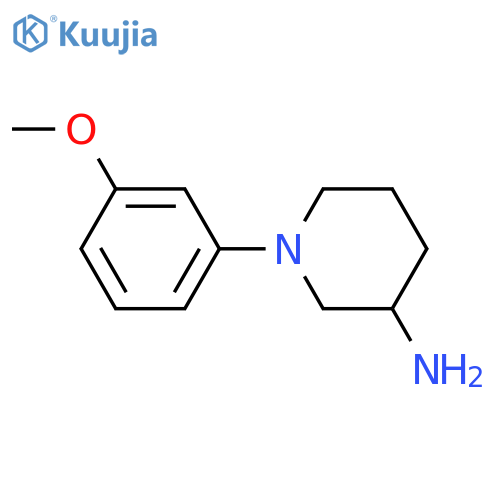 1-(3-methoxyphenyl)piperidin-3-amine structure